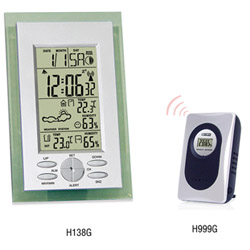 H138G Wireless Weather Station Clock